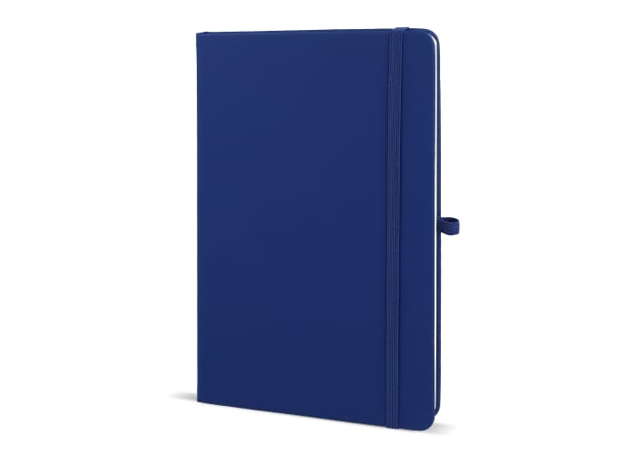 Carnet promotionnel A5 avec passant stylo Sora Bleu foncé